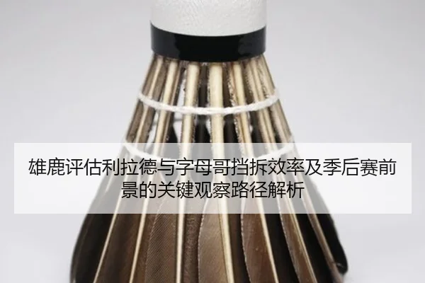 雄鹿评估利拉德与字母哥挡拆效率及季后赛前景的关键观察路径解析